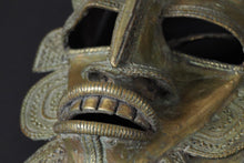 Load image into Gallery viewer, West African Cast Bronze Senufo Kpelié Mask, Early to Mid 20th Century