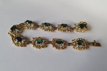 Load image into Gallery viewer, A 1960s 18 Carat Gold & 6.4 Carat Green Tourmaline Bracelet