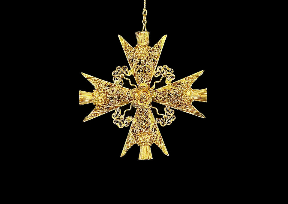 Georgian Cannetille Brooch