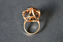 Load image into Gallery viewer, An Early 1970s 9 Carat Gold &amp; Smoky Quartz Ring
