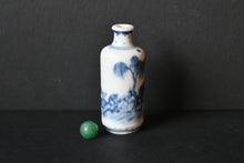 Load image into Gallery viewer, Early 20th Century Qing Blue &amp; White Horses Snuff Bottle
