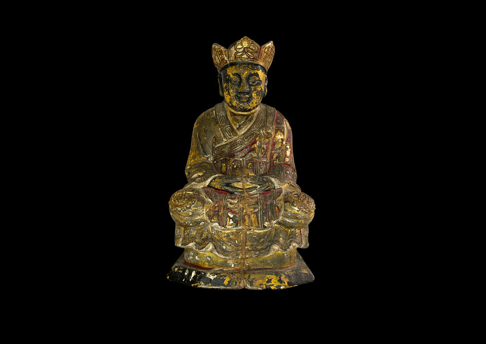 Ming Dynasty Gilt Wood Buddha