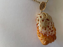 Load image into Gallery viewer, A Qing Dynasty, Squirrel and Grapes Jadeite Pendant
