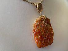 Load image into Gallery viewer, A Qing Dynasty, Squirrel and Grapes Jadeite Pendant
