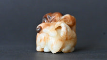 Load image into Gallery viewer, Ming Dynasty Deer, Crane, &amp; Lingzhi &#39;Longevity&#39; Jade Figural Group
