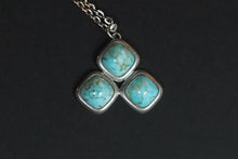 Load image into Gallery viewer, Danish Jørgen Jenson 1960s Faux Turquoise Pendant
