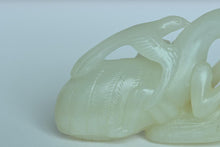 Load image into Gallery viewer, Qing Dynasty Bird, Mantis, and Cicada Jade Carving
