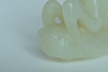 Load image into Gallery viewer, Qing Dynasty Bird, Mantis, and Cicada Jade Carving
