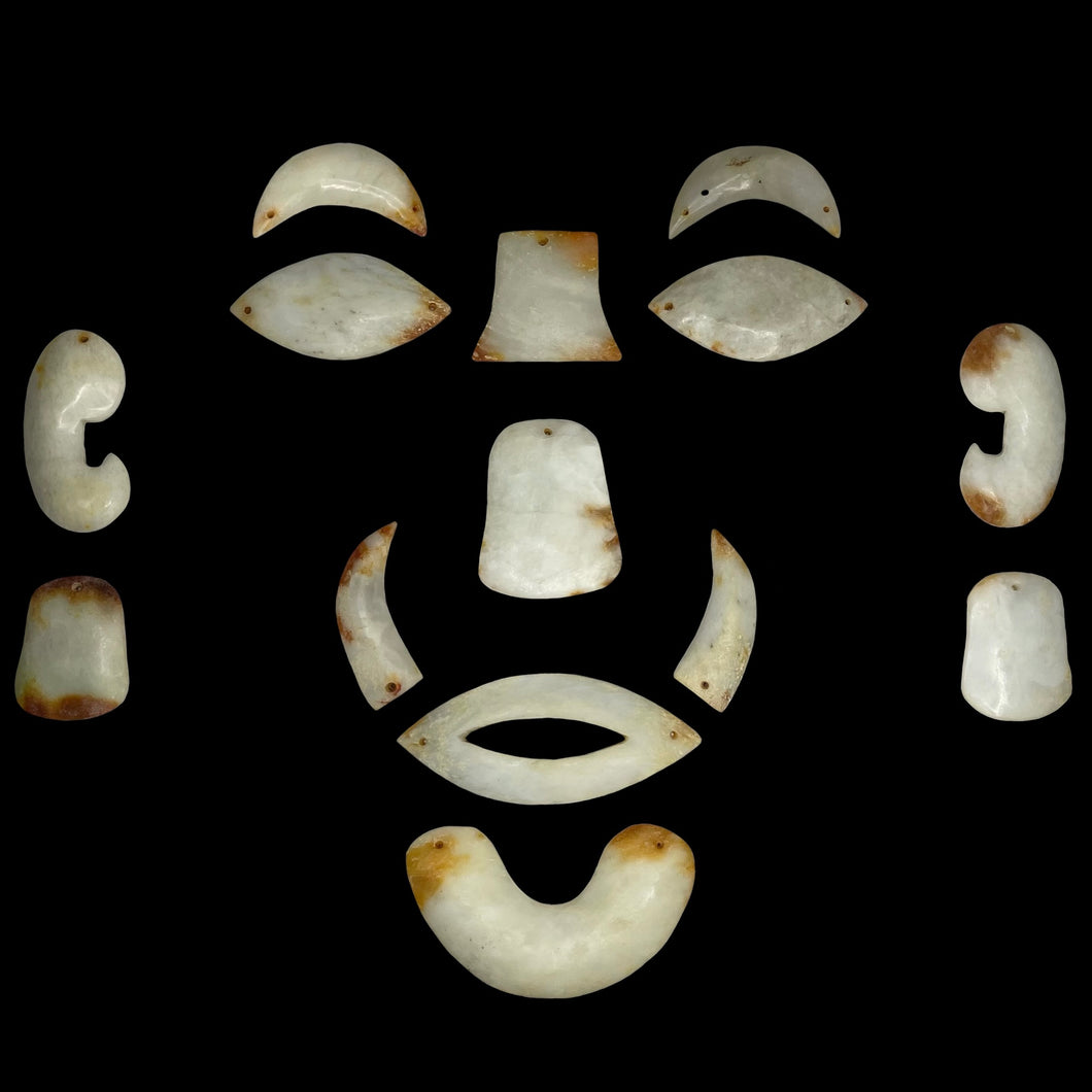 Western Zhou White Jade Burial Mask