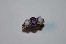 Load image into Gallery viewer, Vintage / Estate 9 Ct Opal &amp; Amethyst Ring
