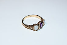 Load image into Gallery viewer, Vintage / Estate 9 Ct Opal &amp; Amethyst Ring
