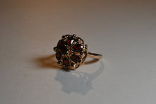 Load image into Gallery viewer, Estate / Vintage 9 Carat Garnet Cluster Ring
