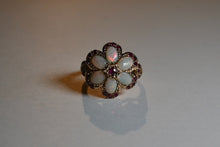 Load image into Gallery viewer, Estate / Vintage 9 Carat Gold, Ruby &amp; Opal Cocktail Ring
