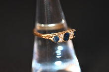 Load image into Gallery viewer, Vintage / Estate 18 Ct Sapphire &amp; Diamond Ring
