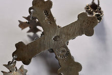 Load image into Gallery viewer, Vintage Bernice Goodspeed (Eagle 28) Taxco S. Silver Amethyst Cross Pendant
