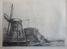 Load image into Gallery viewer, A Rie (Hendrika) de Boer Etching of Rembrandt&#39;s The Windmill
