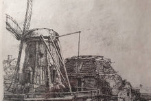 Load image into Gallery viewer, A Rie (Hendrika) de Boer Etching of Rembrandt&#39;s The Windmill
