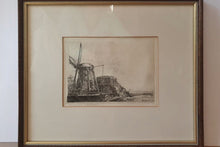 Load image into Gallery viewer, A Rie (Hendrika) de Boer Etching of Rembrandt&#39;s The Windmill
