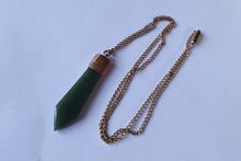 Load image into Gallery viewer, An Early Edwardian 9 Carat &amp; Pounamu (Jade) Roimata Pendant
