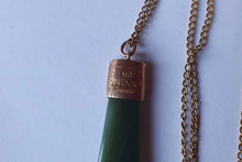 Load image into Gallery viewer, An Early Edwardian 9 Carat &amp; Pounamu (Jade) Roimata Pendant
